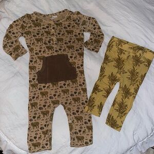 Kate Quinn bundle, size 3-6 months. Adorable neutral print, perfect for fall 🤎